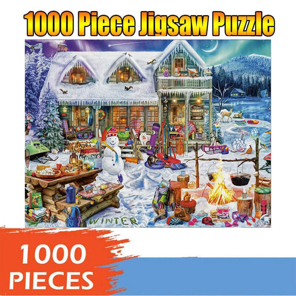 1000 Pieces Puzzles Adult Kids Jigsaw Funny Educational Toys Christmas Gift x 1 