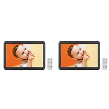 

8 inch LED Digital Photo Frame Desktop Electronic Album 1280x800 HD 16:9 Display Supports Music/Video/Photo Player/Alarm Clock/C