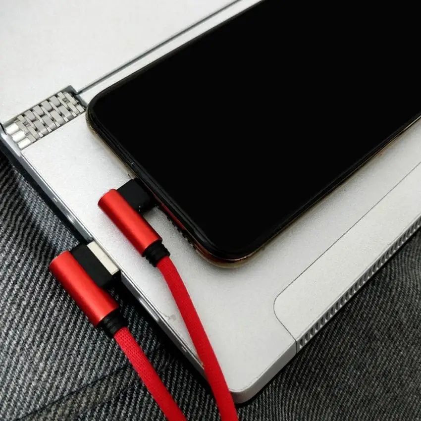 25 см USB к Micro USB короткий зарядный кабель локоть 90 градусов USB C Micro USB кабель