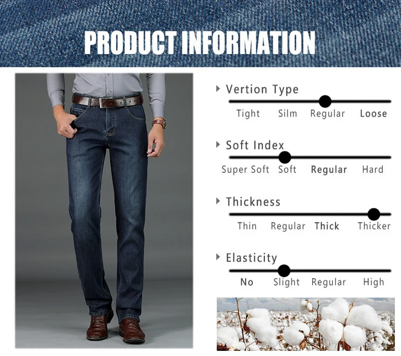 Зимние джинсы мужские деловые повседневные Прямые теплые флисовые штаны высококачественные длинные джинсовые брюки темно-синие джинсы большого размера для мужчин