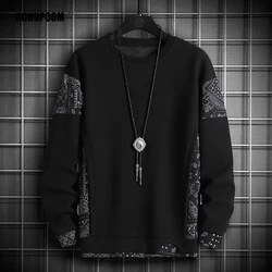 Men Hoodies Print Casual Harajuku Hip Pop Cotton Hoodies Men Pullover Autumn New O-Neck Fashion Oversized Sweatshirt Men Hoodies