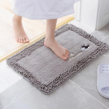 

2020 Bathroom Carpet Non-slip Bath Rug Carpet Foam Bath Mat Carpets Bathroom Shower Rug Home Toilet Bathrooms Accessories