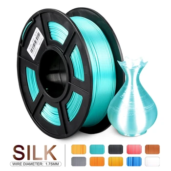 

3D Printer Silk Filament Green Color 3D Printing Material 1.75mm Plastic Orderly Winding PLA Filament Imprimante 3D Design