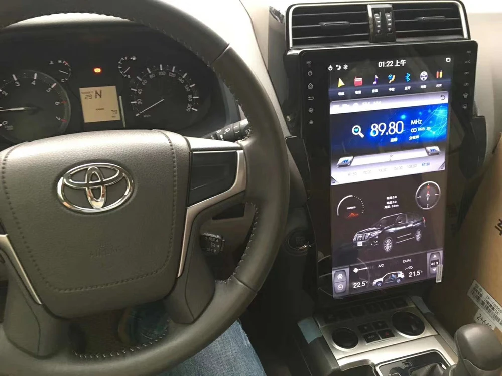 1" вертикальный ips экран Автомобильный Радио плеер для TOYOTA Prado gps tesla головное устройство 32 Гб rom Android 8,1 автомобильный Bluetooth Мультимедиа