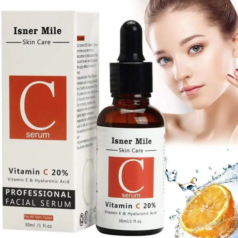 20% Vitamin C Serum Hyaluronic Acid Retinol Isner Mile 30ml V 2.5% Face Serum Anti Wrinkle Whitening Moisturizing Skin Care 20% Vitamin C Serum Hyaluronic Acid Retinol Isner Mile 30ml V 2.5% Face Serum Anti Wrinkle Whitening Moisturizing Skin Care