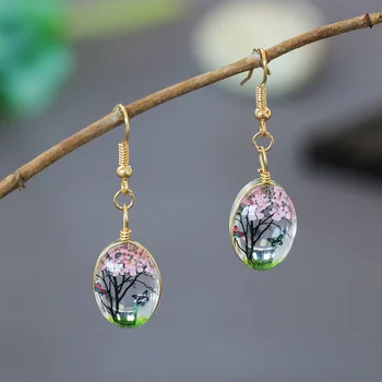 

Fashion Retro Tree Earring Jewellery Accessories Handmade Lucky Amulet Gifts Her Woman