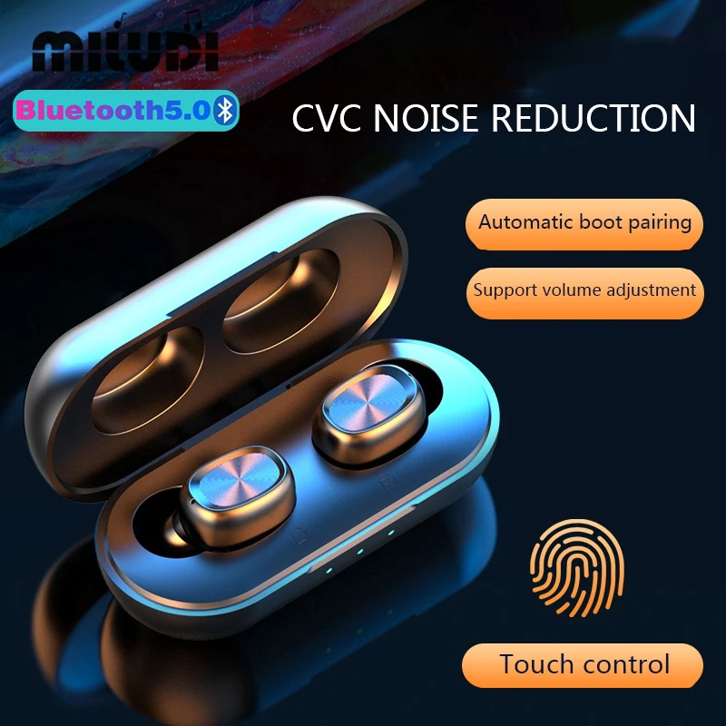 Беспроводные мини-наушники TWS B5 с Bluetooth музыкальные наушники сенсорным