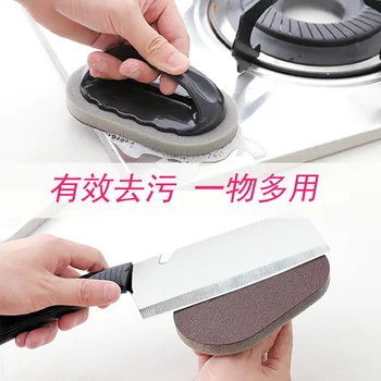 

Silicon Carbide Nanometer Spong Mop Magic Magic Mop Cleaning Kitchen Useful Product Wash the Bottom of a Pan Pot Brush Black Dir