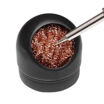 

Urijk 1PC Solder Iron Tip Cleaner Ball Holder Steel Wire With Stand Set Welding Soldering Cleaning Electric iron Accessories New