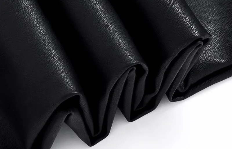 Новая мода Сращивание мужские мотоциклетные брюки корейский Slim Fit pu кожаные брюки уличные повседневные брюки карандаш с молнией размера плюс