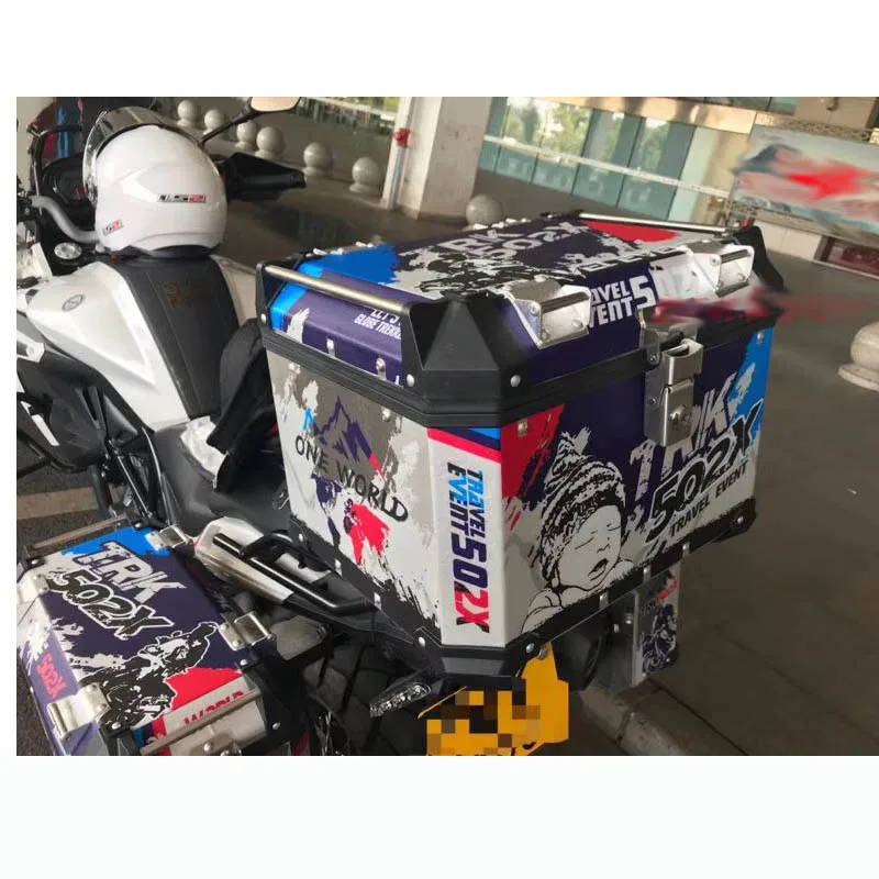 

1 Set motorcycle tail box stickers are global For benelli TRK502 TRK502X