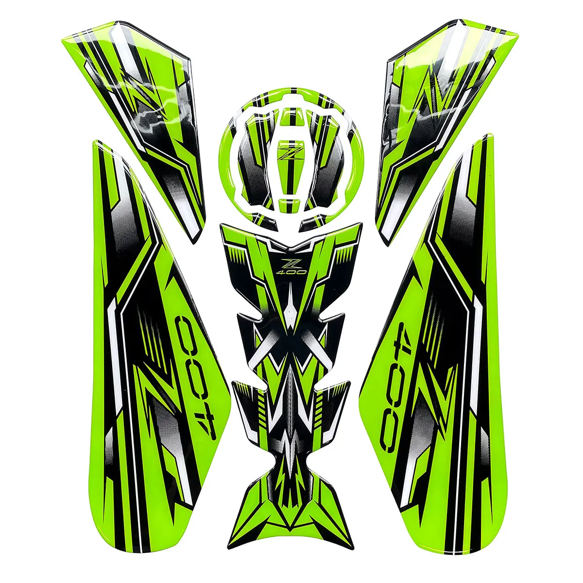 Other Motorcycle Parts Z400 Logo Motorcycle Sticker Decal Gas Oil Fuel Tank Pad Protector Case