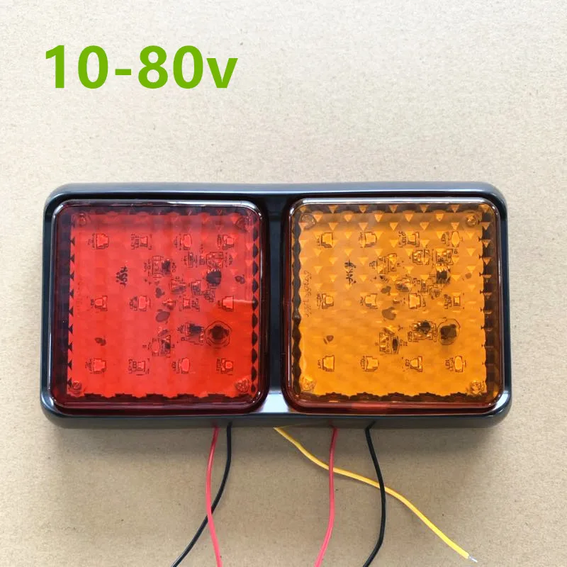 1 пара 10-80 в 12 В 24 в 48 в светодиодные задние фонари для вилочного погрузчика народный подъемник задний прицеп стоп-сигналы обратные световые сигнальные лампы задняя лампа