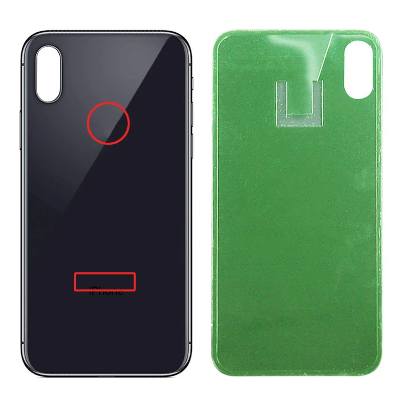 

BFOLLOW AAA Copy Glass Back Housing for iPhone X XS Max Replacement Cover with Sticker