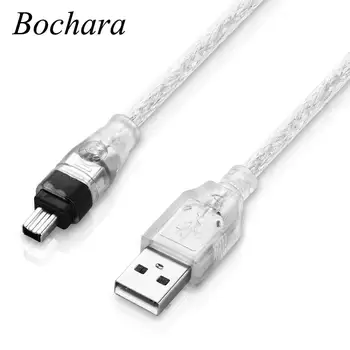 

Bochara 1.5m 5ft USB2.0 Male to 4Pin Firewire IEEE1394 Male Cable Foil+Braided Shielded only For DCR-TRV75E DV