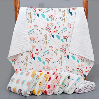 

Baby Blanket Cotton Super Soft Kids Month Blankets Newborn Swaddle Infant Wrap Bath Towel Girl Boy Stroller Cover Cotton Towel