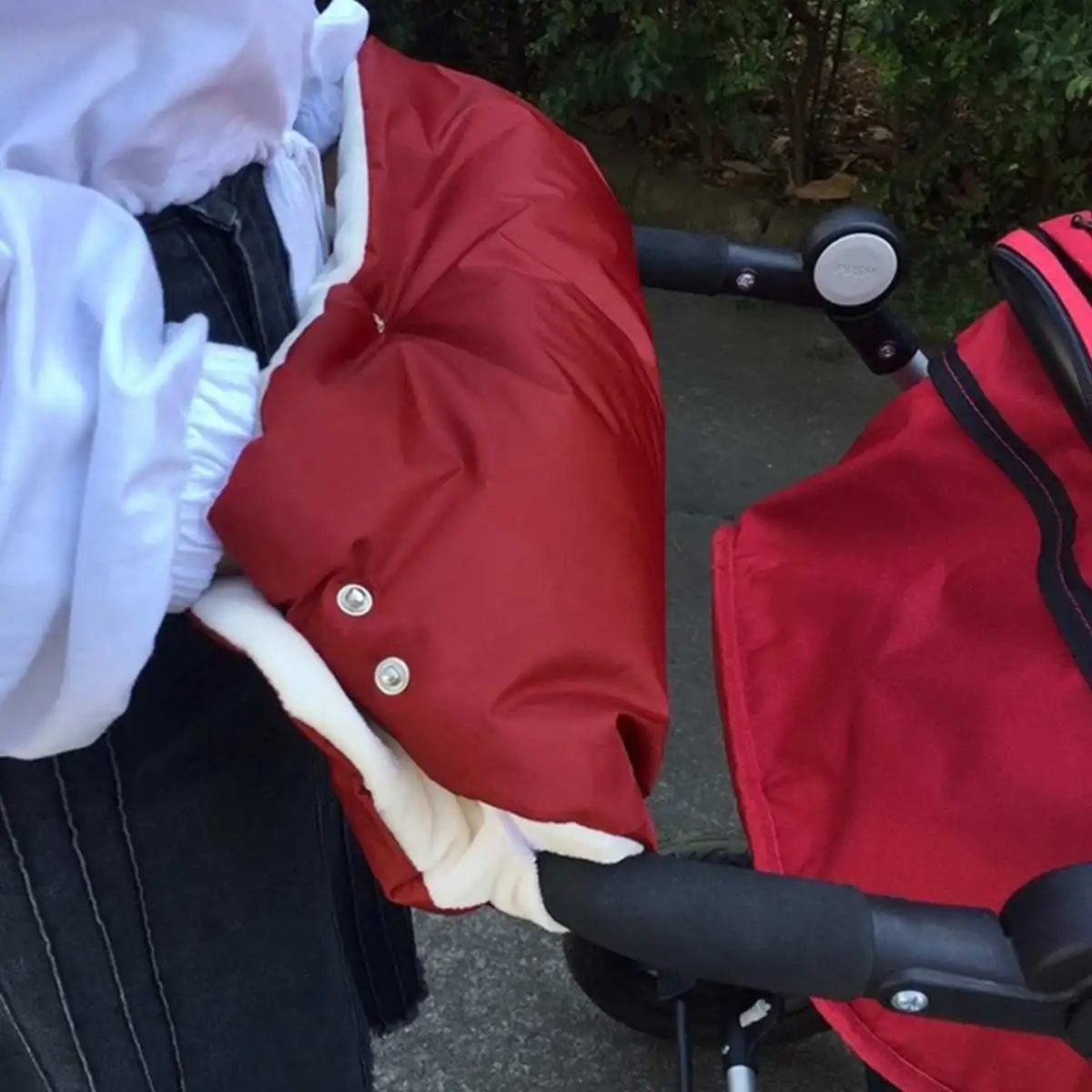 Зимние теплые варежки на коляску для новорожденного ребенка, перчатки для рук, ветрозащитные перчатки, водонепроницаемые флисовые аксессуары для коляски
