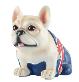 

CREATIVE RESIN DOG FRENCH BULLDOG CRAFTS ORNAMENTS SIMULATED ANIMAL CARTOON DESKTOP DECORATION MODERN HOME DECORATION FIGURINE