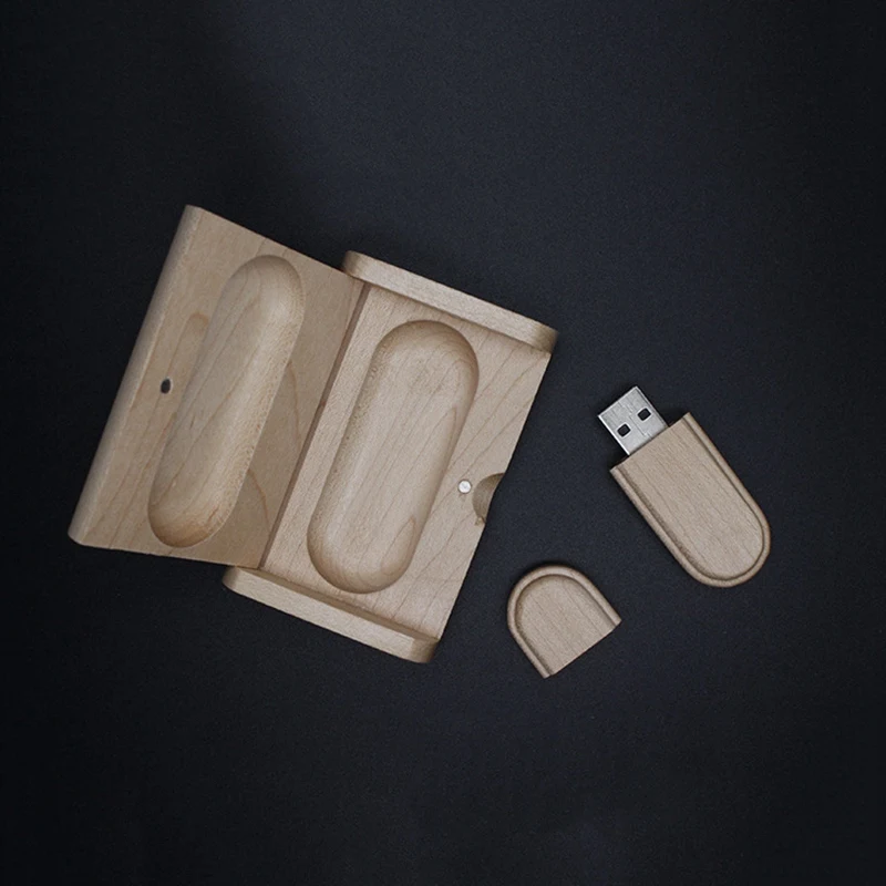 128 ГБ USB палка USB 2,0 палка с деревянным держателем цвета дерева