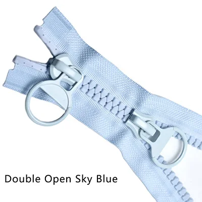 Meetee 2 шт. 70-120 см 15# Смола двойная открытая Одиночная открытая молния открывающаяся Автоматическая застежка-молния для пуховика DIY аксессуары для багажа ZA064