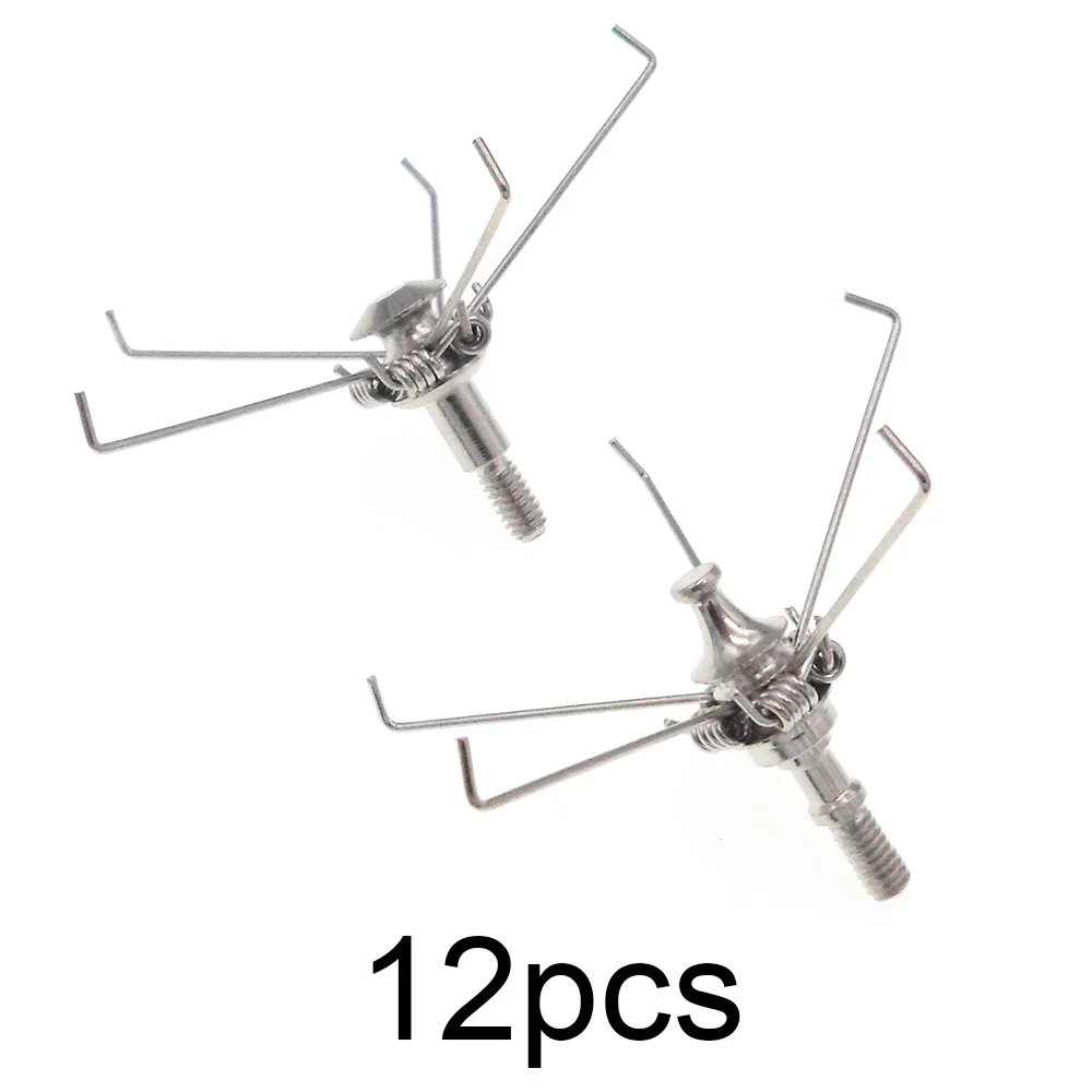 

12pcs Archery Long Paw Broadheads Judo Arrowheads Hunting Tips
