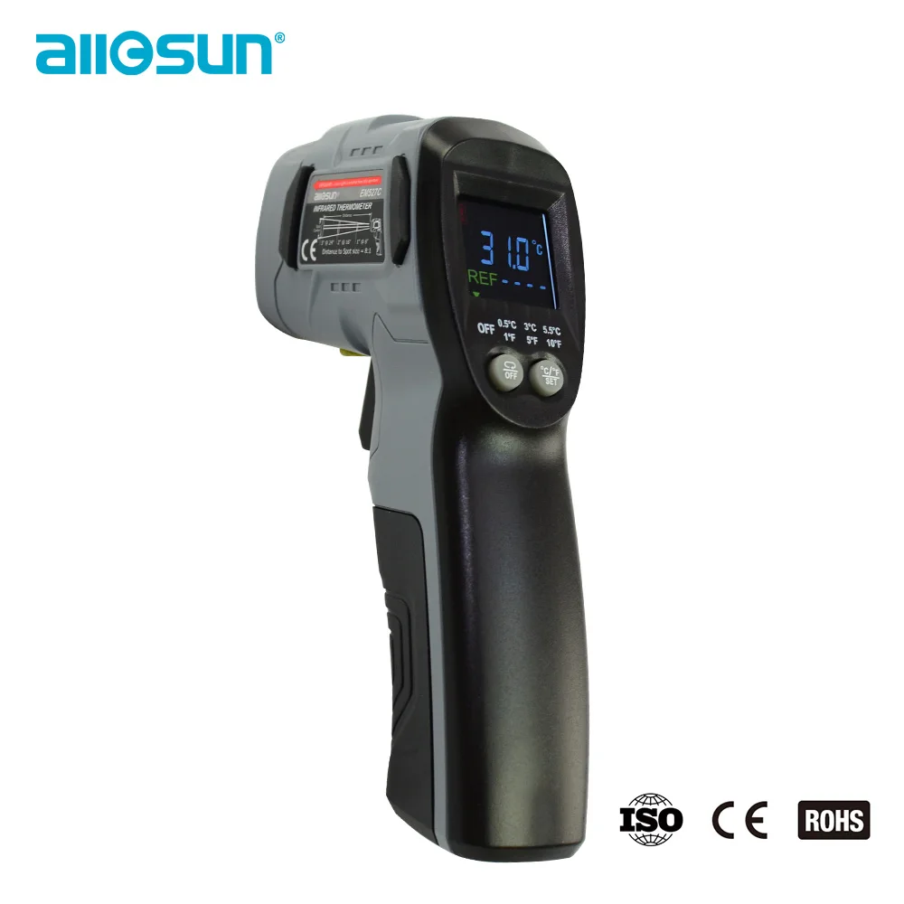 All-sun EM527C Бесконтактный инфракрасный термометр Лазерный излучатель лазер-38~ 520 градусов цифровое измерение 968 градусов по Фаренгейту