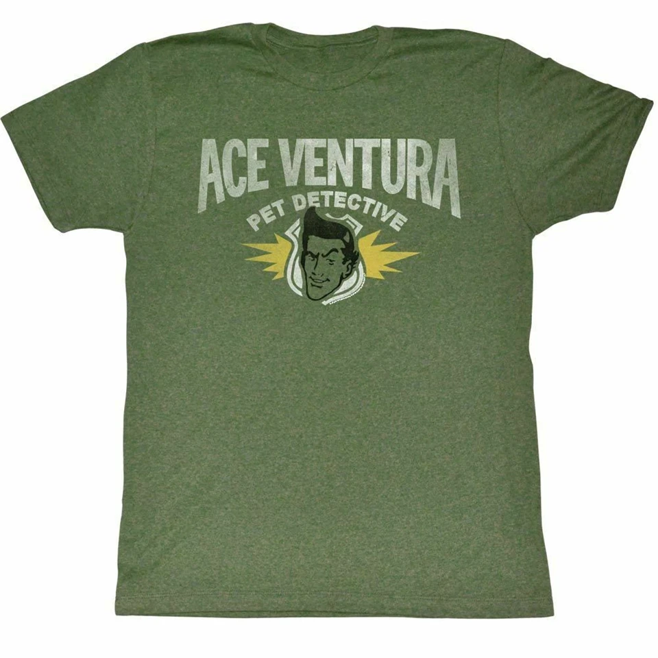 Ace Ventura ACE American Classics Adult T-Shirt Casual Plus Size Tops Tee Shirt | Мужская одежда