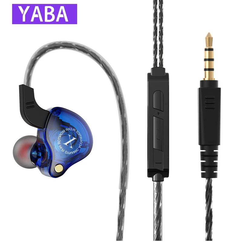 

YABA 11.6mm Dynamic Driver Wire Earphone headset HIFI Earbuds In Ear Headphones Earbuds