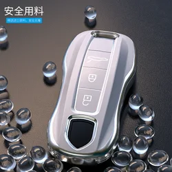 Clé télécommande intelligente, étui pour clé de voiture, pour porsche panamera macan boxster cayenne 971 911 718 