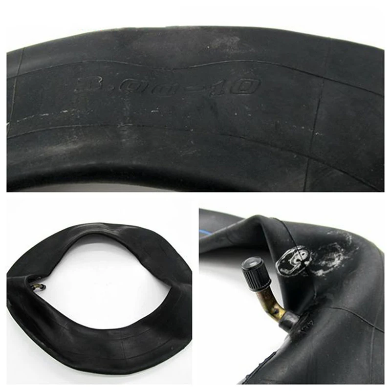 Bicycle Tire Durable Road Bicycle Inner Tube 3.0-10 For Mountain Bike Tire Cycling Tire Rubber Tube Curved Nozzle Tire