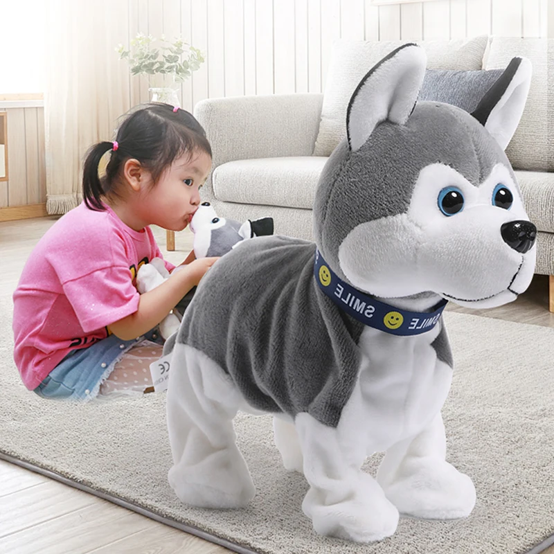 

Sound Control Robot Dog Puppy Kids Plush Toy Interactive Bark Stand Walk Electronic Toyselectronic animals toys for baby