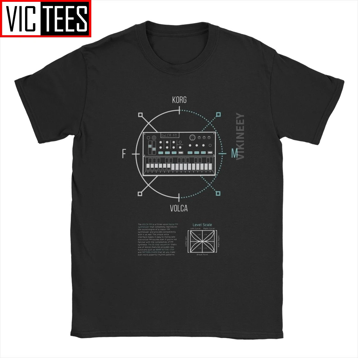 Uomo Volca Fm Round Korg Volare T Shirt Sintetizzatore Music Synth Electro Modular Techno Cotton Winter Tshirt