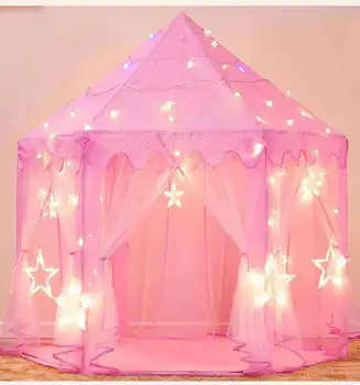 princess castle tent with lights