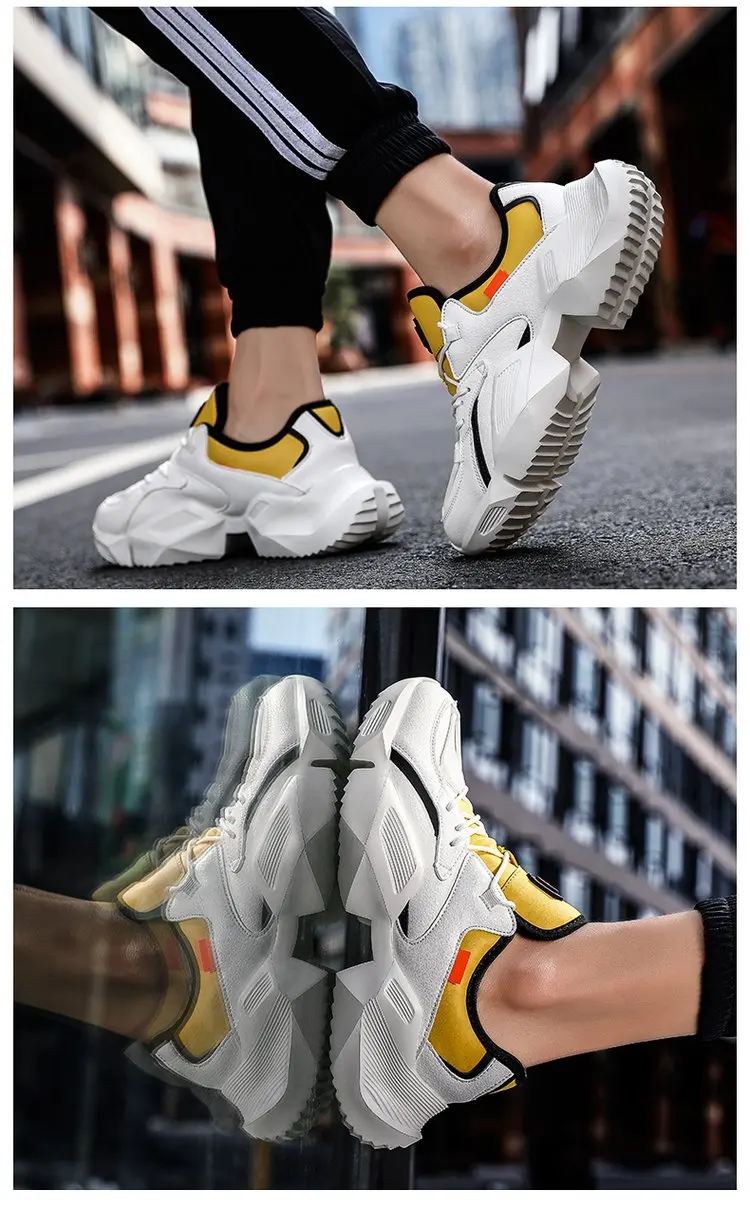 Повседневные мужские кроссовки в стиле хип-хоп со шнуровкой; Tenis Sapato Masculino; кроссовки на высокой платформе в стиле ретро; Мужская обувь для ходьбы