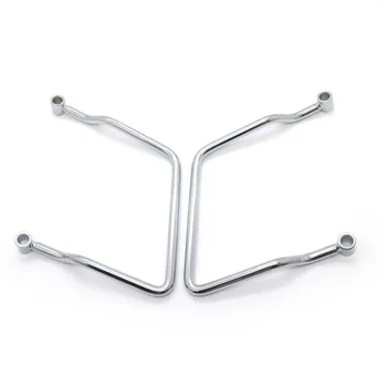 

Motorcycle Saddle Bag Bracket Support Rod Pouch Set Metal For Honda Accessories