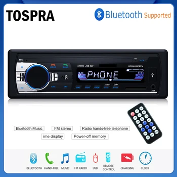 

Car Stereo Radio FM Input Receiver USB 12V In-dash 1 din Car Multimedia Player Bluetooth Autoradio MP3 Music Player