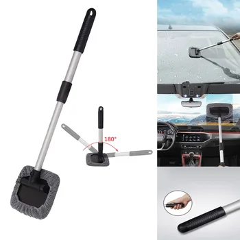 

1pc Glass Scraper brush 180 Degree Rotation Windshield Cleaning Mop Window Brush Glass Scraper For Window