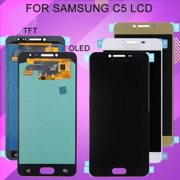 

Catteny Adjustable C5000 Display For Samsung Galaxy C5 Lcd Display Touch Screen Panel Glass Digitizer Assembly Free Shipping