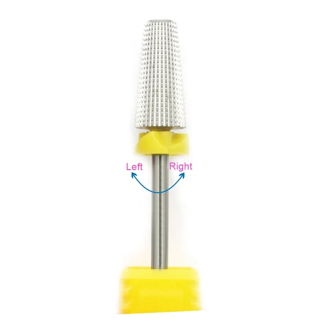PRO 100% Tungsten steel 5 in 1 Left Right Hand Carbide Nail Drill Bits Nails Electric Drill Manicure  DENTAL LAB Burs Dropship 5in1 XF