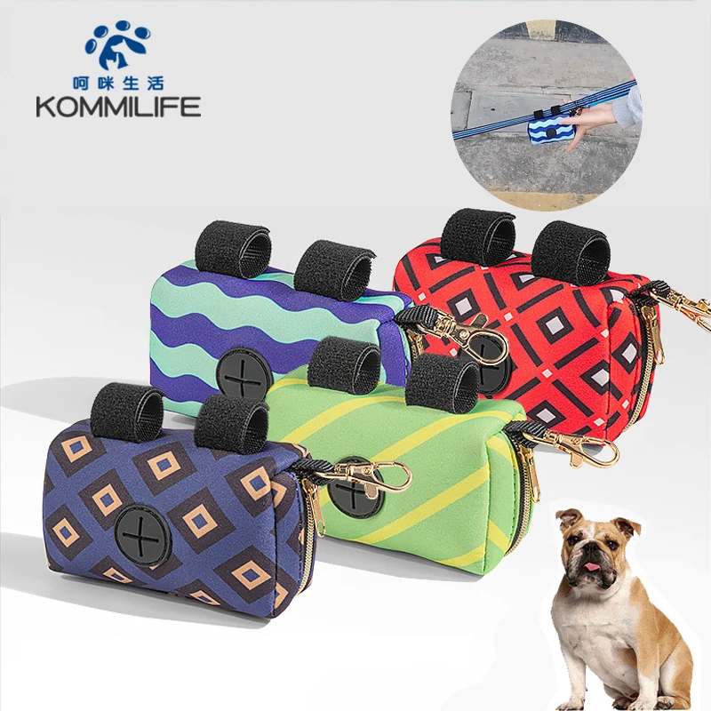 KOMMILIEF Portable Dog Poop Bags Dispenser Poop Waste Bag For dogs Diving  Cloth Garbage Bag Storage Bag Gift a Roll Garbage Bag - AliExpress