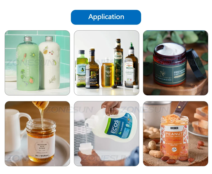 ZONESUN ZS-GT2 Double Heads Water Cream Shampoo Moisturizer Lotion Cosmetic Oil Honey Stick Food Paste Filling Machine