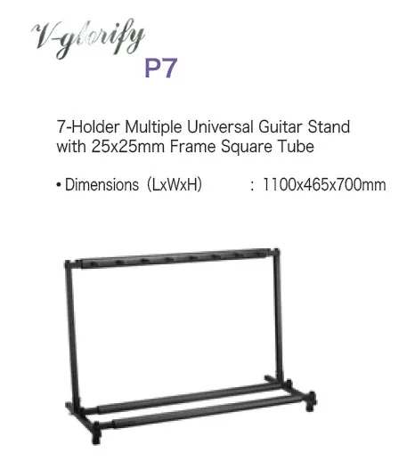 7 шт Гитара стабильный многократный складной дисплей Универсальный гитарный стенд бас-держатель