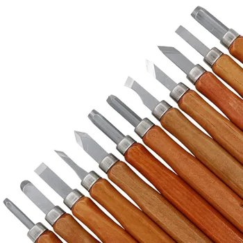

Fixmee 12pcs Wood Carving Tools Set Chisel Gouges Woodcut Knife Scorper Hand Cutter for Arts Crafts DIY Tools Woodworking Tool