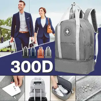 

Travel Shoulder Backpack Trolley Travel Bag Foldable Waterproof With Shoe Case Travel Bag Unisex Luggage Bag Carry-On bag