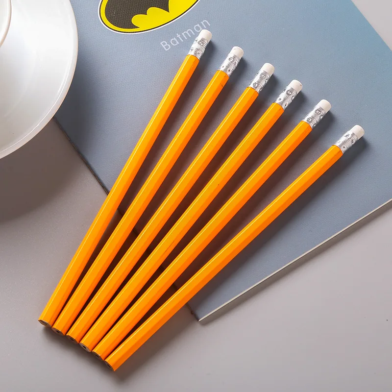 10 шт./партия обычные Детские карандаши нетоксичные HB студенческие Рисование деревянные карандаши школьные офисные принадлежности