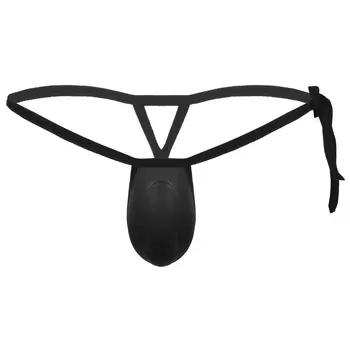 

Sexy Mens Underwear G-string Panties Low Rise Tie Side Waist Push Up Bulge Pouch Thongs Underwear Erotic Men Underpants G String