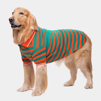 

S-XXL Summer Stripe Dog Shirt Dog Clothes For Small Dogs Labrador Tshirt Cute Puppy Vest Pet Clothes 2020