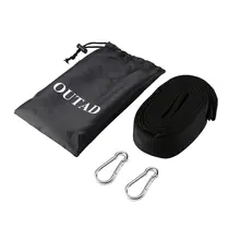 OUTAD 2 pcs Hammock Tree Straps Set Versatile Heavy Duty with 2 Loops No Stretch Suspension System Kit for Outdoor Hammock