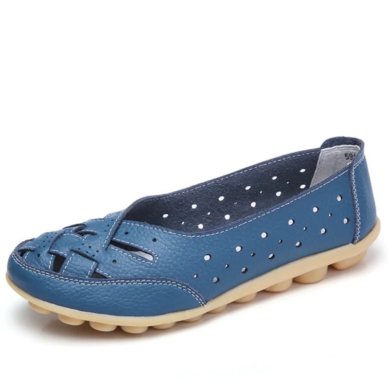 Women Leather Shoes Ballet Flats Casual Sandals Loafers