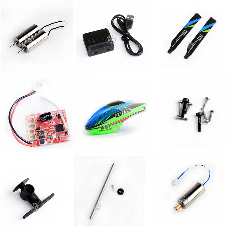 

Weili V911S Remote Control Helicopter Accessories Receiver Tail Motor Steering Gear Fan Blade Phone Case Gear